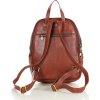 MARCO MAZZINI Hnedý elegantný dámsky kožený batoh