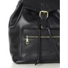 MARCO MAZZINI Čierny batoh s vreckom (Veľkosť ONE SIZE)