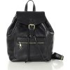 MARCO MAZZINI Čierny batoh s vreckom (Veľkosť ONE SIZE)