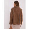 Hnedý dámsky kabátik z alpaky
