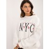 Smotanová mikina s výšivkou NYC