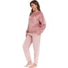 Ružové dámske pyžamo s výšivkou mesiaca Doctor Nap