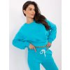 Tyrkysová oversize dámska tepláková súprava