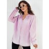 Svetlofialová voľná bavlnená blúzka NEBREDA