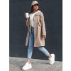Béžová dámska prechodná parka MODERN LOOK