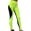 Dámske funkčné neónovo zelené legíny