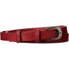 Cavaldi Červený dámsky koženkový opasok 105 cm (Veľkosť 105)