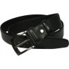 Rovicky čierny kožený opasok