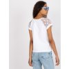 Biele tričko s čipkovými rukávmi