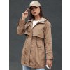Dámska svetlohnedá parka FASHLOVE