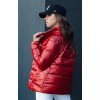 Dámska červená obojstranná prešívaná bunda DELSY