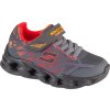 Sivé chlapčenské svietiace tenisky Skechers Vortex 2.0
