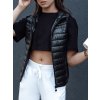 Čierna dámska prešívaná vesta so stojačikom STYLISHZ