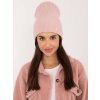 Svetloružová dámska pletená čiapka