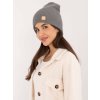 Tmavosivá dámska pletená čiapka