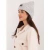 Dámska svetlosivá pletená čiapka (Veľkosť ONE SIZE)