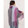 Teplý šál s odtieňmi fialovej