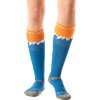 Pánske modro-oranžové hrejivé podkolienky