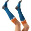 Pánske modro-oranžové hrejivé podkolienky