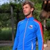 Pánska celoročná mikina na zips vo farbách trikolóry