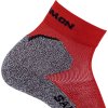 Červeno-sivé športové ponožky Salomon Speedcross Ankle Socks