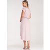 Dámske ružové ležérne viskózové šaty