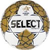 Bielo-zlatá hádzanárska lopta Select Champions League Ultimate Official EHF Handball