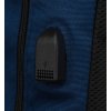 Tmavomodrý športový batoh na notebook s praktickými vreckami Peterson