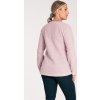 Dámsky svetloružový asymetrický sveter