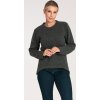 Dámsky tmavosivý asymetrický sveter