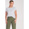 Elegantné dámske vzorované tričko s krátkym rukávom