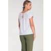 Elegantné dámske vzorované tričko s krátkym rukávom