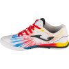 Biele pánske sálové tenisky s farebnými prvkami Joma Regate Rebound 2476 IN