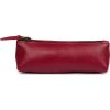 SOLIER Červené kožené púzdro na perá