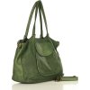 MARCO MAZZINI Zelená dámska shopper bag (Veľkosť ONE SIZE)