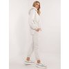 Svetlosivá dámska tepláková súprava s asymetrickou mikinou