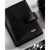 Peterson Čierna peňaženka z karbónovej kože W106