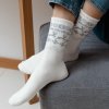 Smotanové dámske froté ponožky Art.123