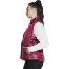 Tmavoružová dámska vesta Skechers GO Shield Shine Vest