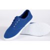Modré šnurovacie detské tenisky