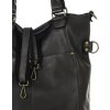 Čierna kožená kabelka MARCO MAZZINI