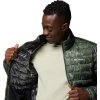 Tmavozelená pánska športová bunda s potlačou Columbia Powder Lite II Printed Jacket (Veľkosť L)