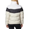 Smotanová dámska zimná prešívaná bunda Columbia Puffect II Colorblock Jacket (Veľkosť L)