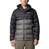 Sivo-čierna pánska zimná prešívaná bunda Columbia Buck Butte II Insulated Hooded Jacket
