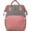 Ružovo-sivý dámsky batoh pre mamičku Peterson