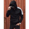 Čierna pánska mikina s kapucňou