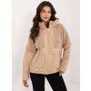 Béžová dámska prechodná bunda na zips