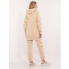 Béžová dámska tepláková súprava s crop-topom