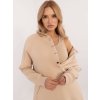 Béžová dámska tepláková súprava s crop-topom