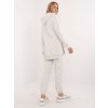 Svetlosivá dámska súprava s crop-topom